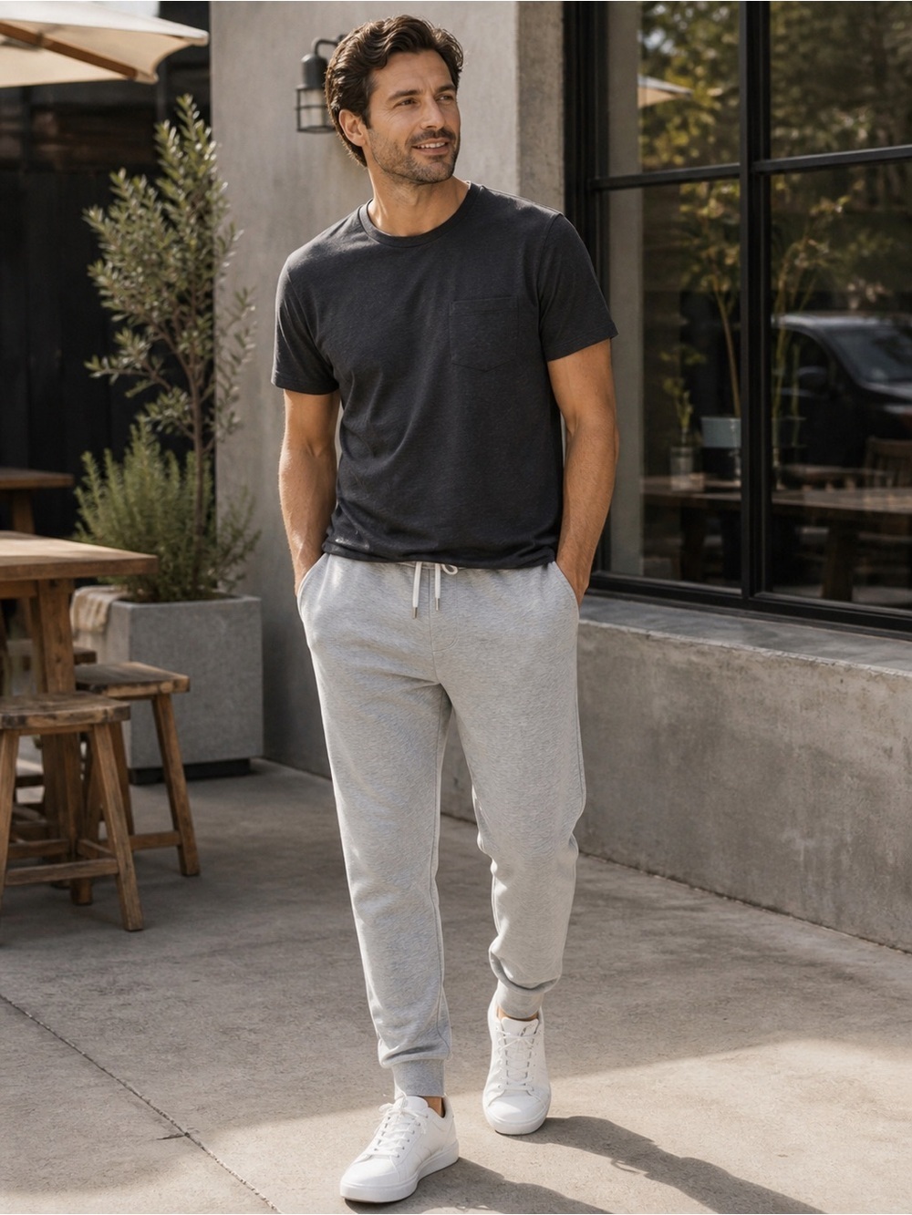 Strongsize Gray Sweatpants . NWT. 3XL. Stretch. Soft.zip pockets. Performance